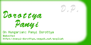 dorottya panyi business card